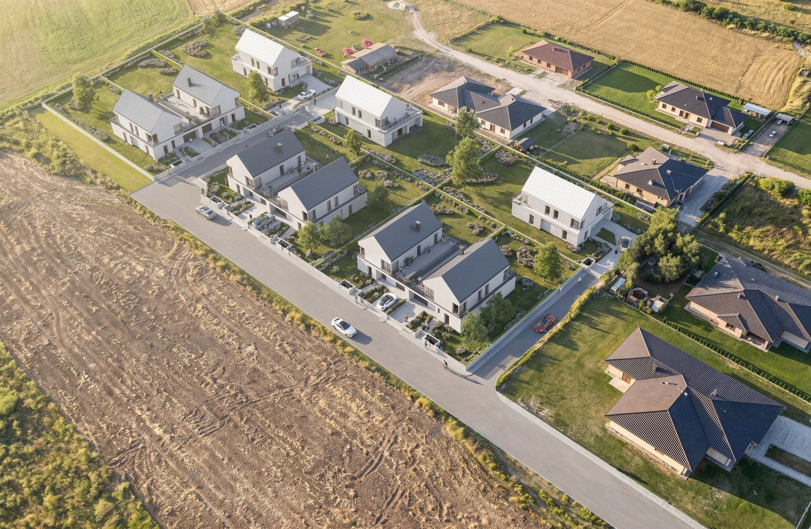 Osiedle Leśna — widok z lotu ptaka